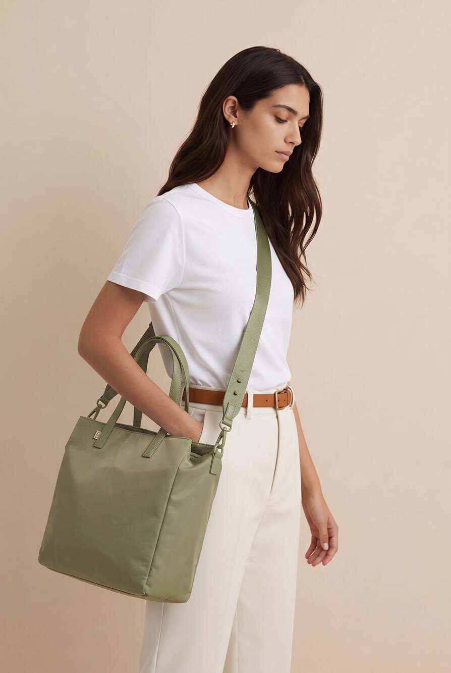 BÉIS The Commuter Tote in Olive Green